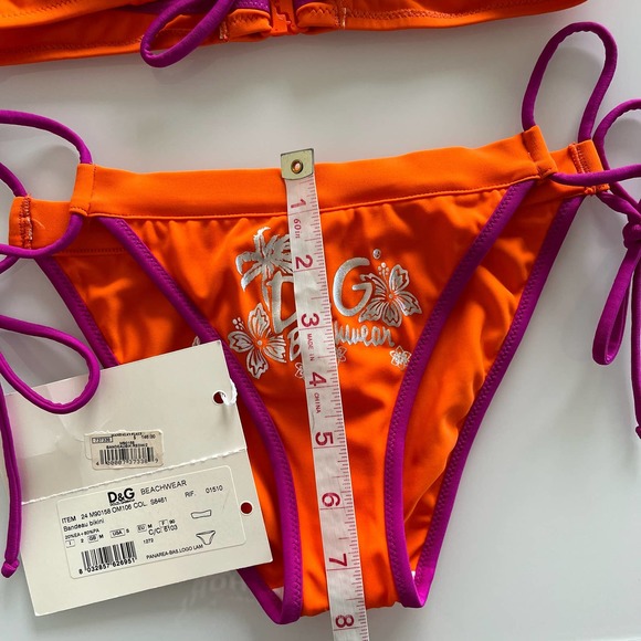 D&G• Y2K Vintage Halter Top Tie String Bikini Bottom Set - Picture 7 of 16